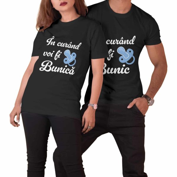 Tricou personalizat pentru viitori bunici - imagine 2