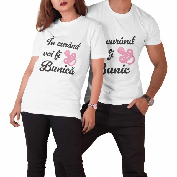 Tricou personalizat pentru viitori bunici