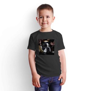 Tricou personalizat pentru copii cu poză pătrată