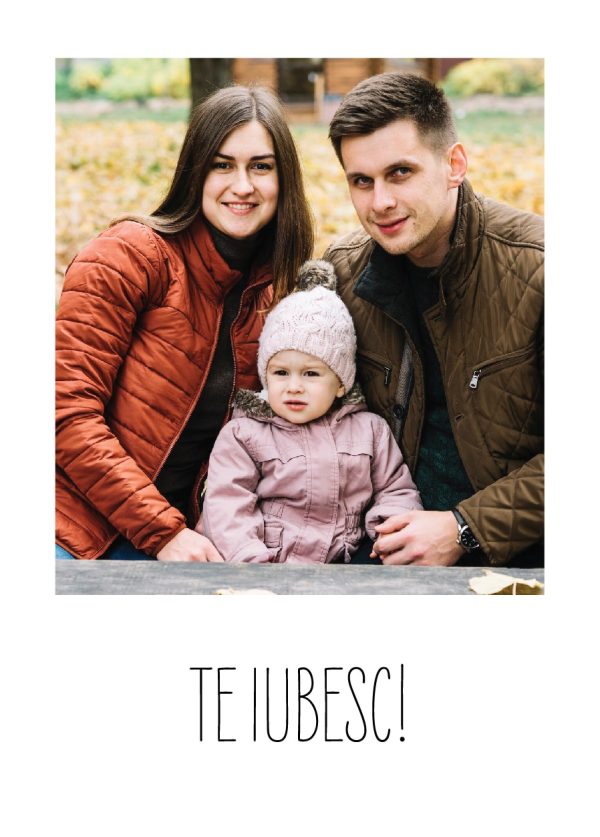 Magnet personalizat cu poză 7x10cm - Te iubesc - imagine 3