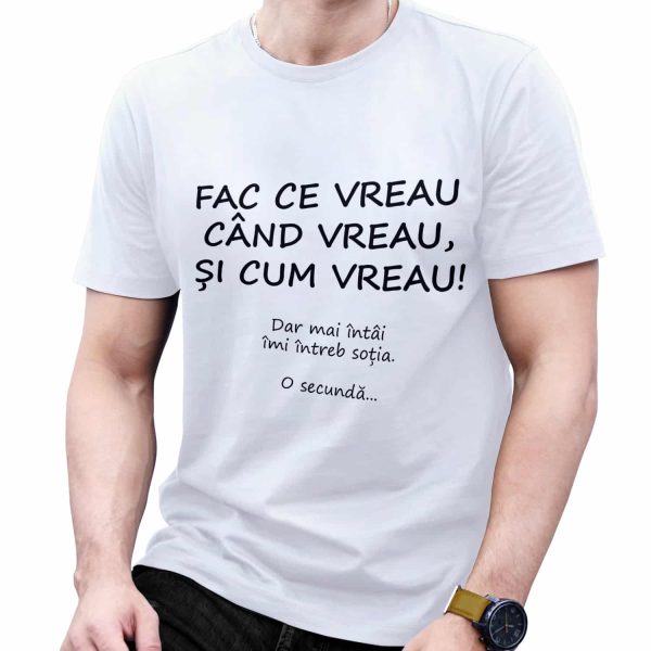Tricou cu text amuzant, personalizat pentru sot - imagine 3