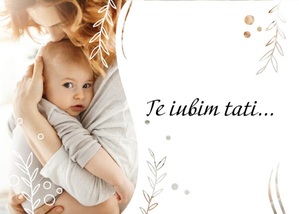 Magnet personalizat cu poză 7x10cm - Te iubim tati - imagine 3