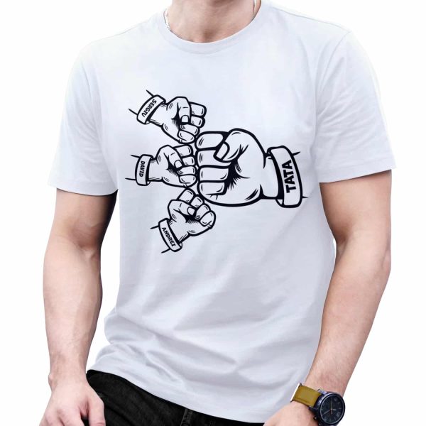 Tricou personalizat cu nume pentru tată