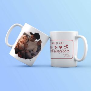 Cană personalizată cu poză și nume - Ziua părinților