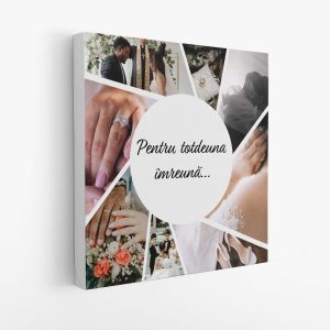Tablou canvas personalizat cu 8 poze - Aniversare căsătorie