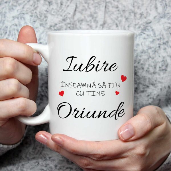 Cană pentru iubit sau iubită, personalizată cu poză