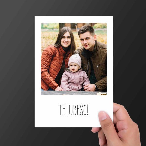 Magnet personalizat cu poză 7x10cm - Te iubesc - imagine 2