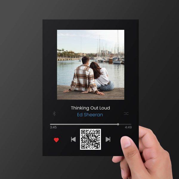 Magnet personalizat cu poză și melodia preferată 10x15cm - Cod QR - imagine 3