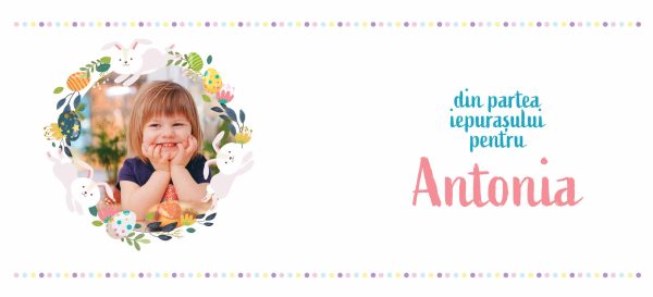Cana Paste, personalizata cu poza si nume - Din partea iepurasului - imagine 3