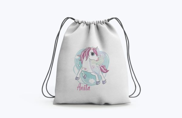 Rucsac personalizat cu nume - Unicorn