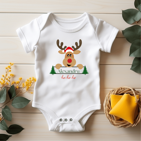 Body bebeluși personalizat de Crăciun cu nume