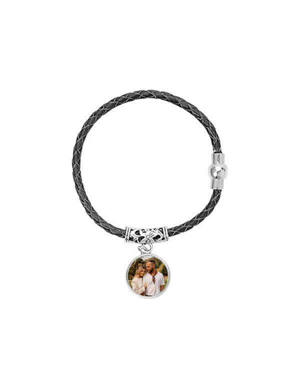 Brățară din piele personalizată cu poză