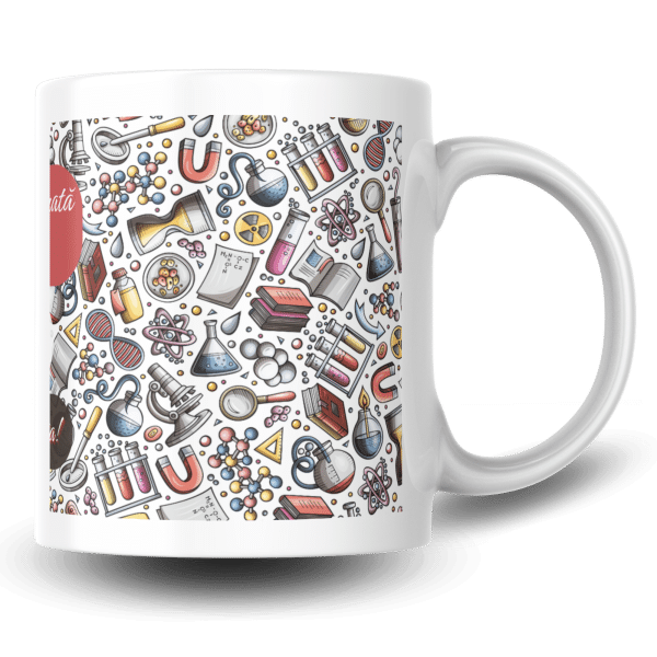 Cana profesor biologie, personalizata cu nume - imagine 4