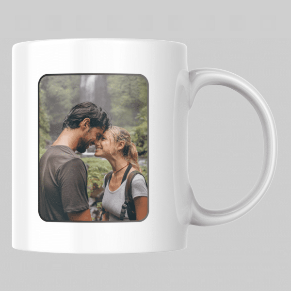 Cană personalizată cu două nume și poză - Te ador - imagine 2