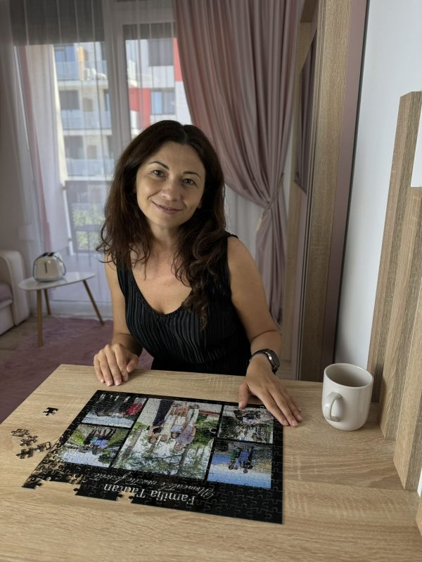 Puzzle personalizat cu 5 poze și nume - Momente fericite - imagine 2