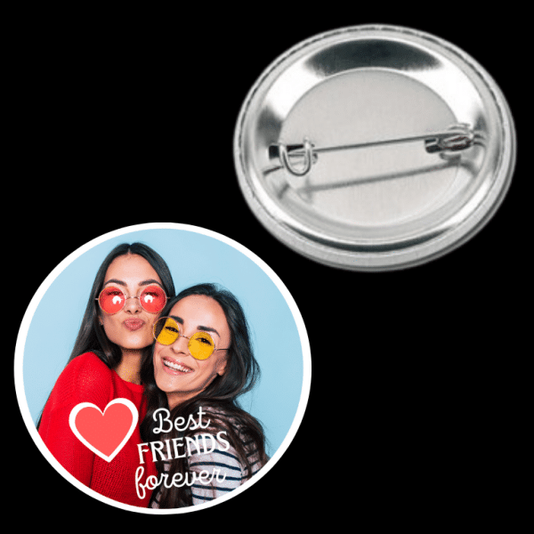 Insignă metalică personalizată cu poză - Friends - imagine 3