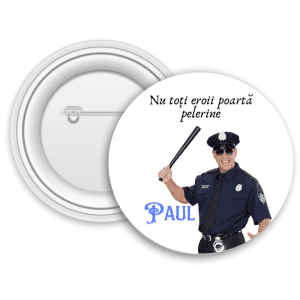 Insignă metalică personalizată cu nume - Polițiști
