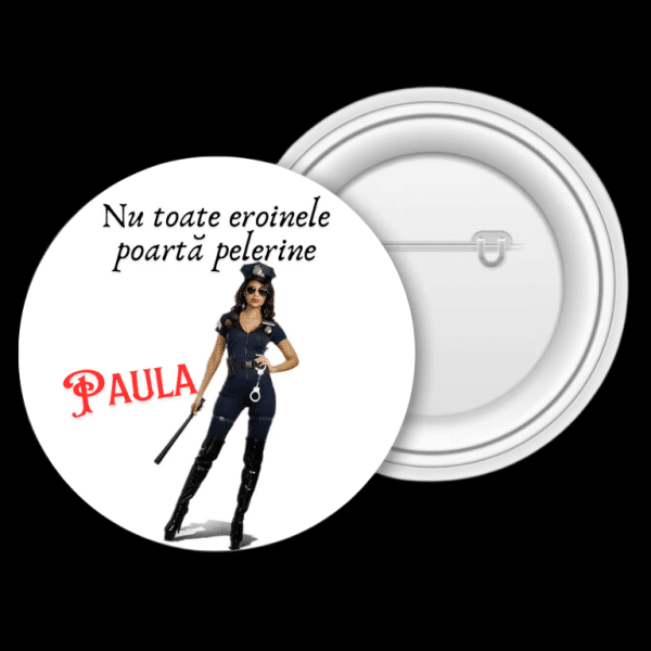 Insignă metalică personalizată cu nume - Polițiști - imagine 3