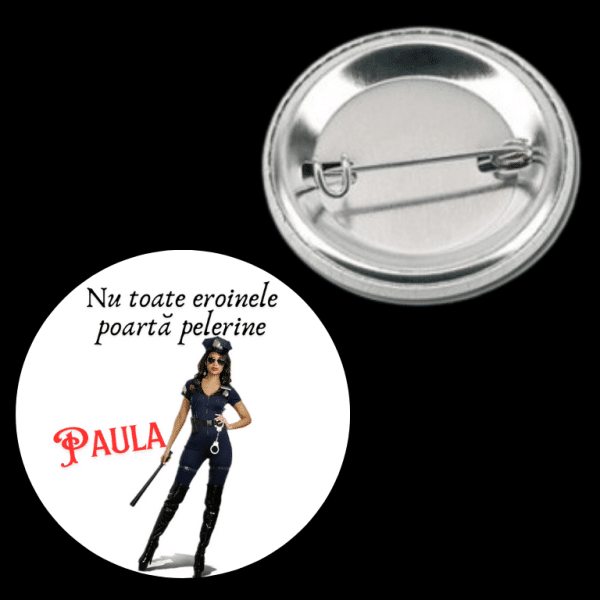 Insignă metalică personalizată cu nume - Polițiști - imagine 4