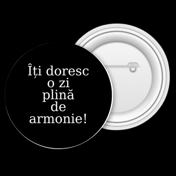 Insignă metalică personalizată cu text - imagine 4