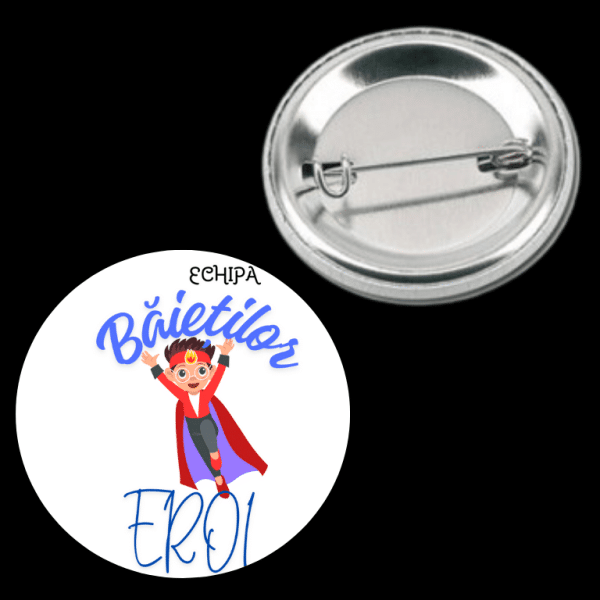 Insigna personalizata pentru copii - Eroi/ne - imagine 2