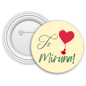 Insignă metalică personalizată cu nume - Mărțișor