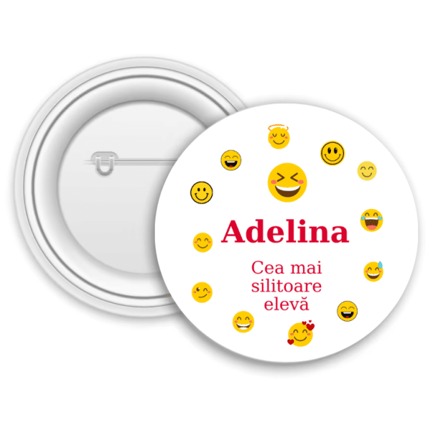 Insignă personalizată pentru copii cu nume - Elev - imagine 4