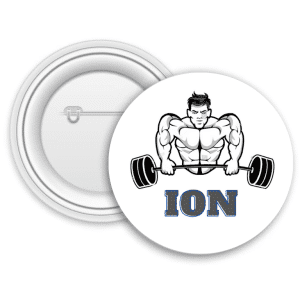 Insignă metalică personalizată cu nume - Ion
