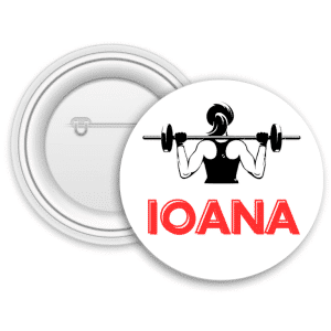Insignă metalică personalizată cu nume - Ioana