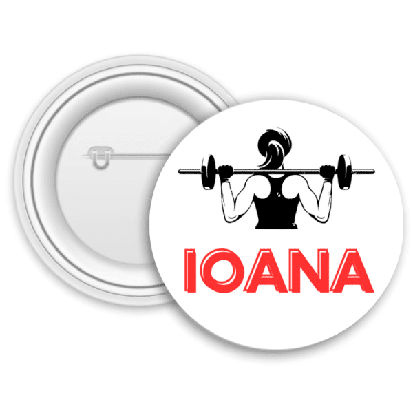 Insignă metalică personalizată cu nume - Ioana