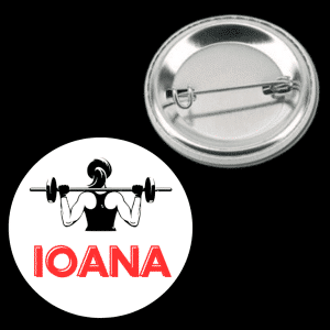Insignă metalică personalizată cu nume - Ioana