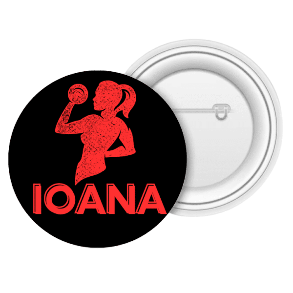 Insignă metalică personalizată cu nume - Ioana - imagine 3