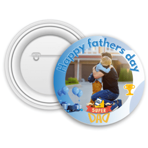 Insignă metalică personalizată cu poză - Happy Father's Day