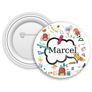 Insignă metalică personalizată cu nume - Elev