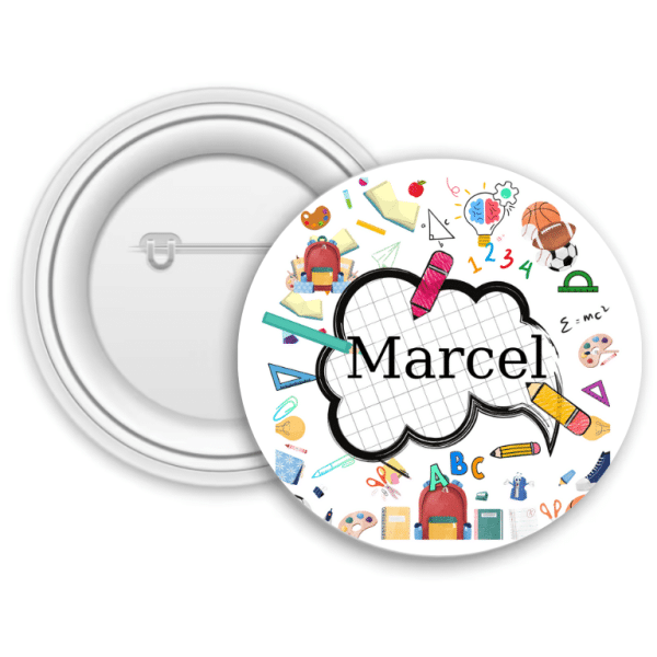 Insignă metalică personalizată cu nume - Elev