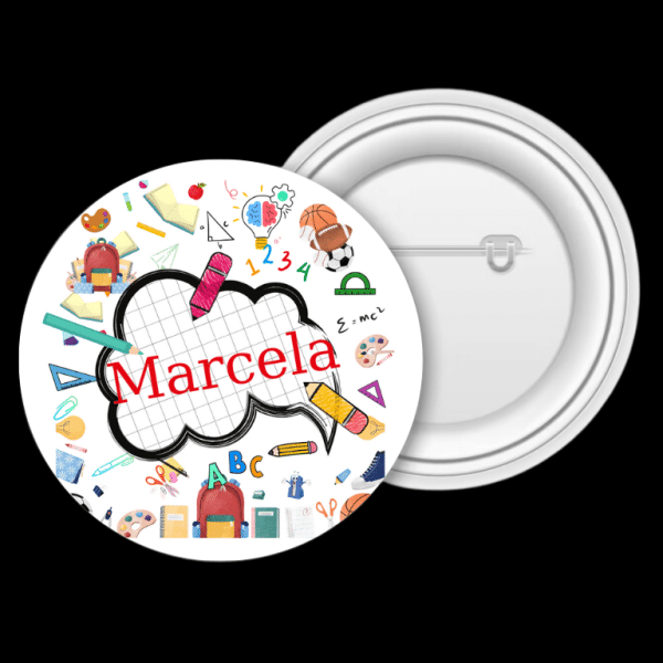 Insignă metalică personalizată cu nume - Elev - imagine 5