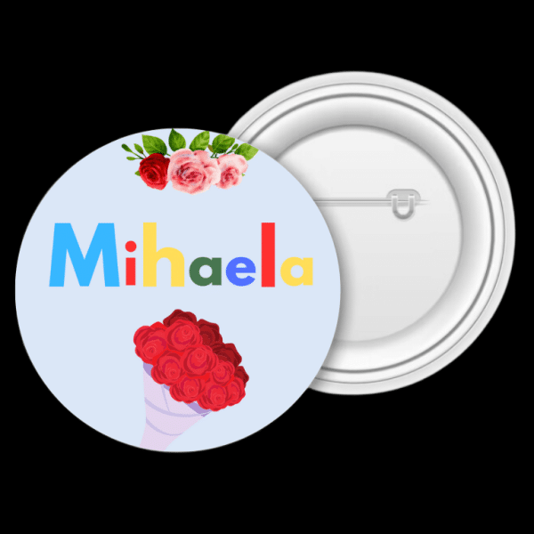 Insignă metalică personalizată cu nume - Mihai/Gavril - imagine 4