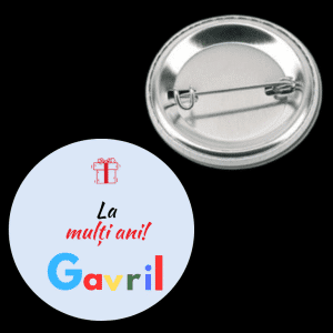 Insignă metalică personalizată cu nume - Mihai/Gavril