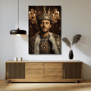 Tablou canvas personalizat cu poză - Portret Rege