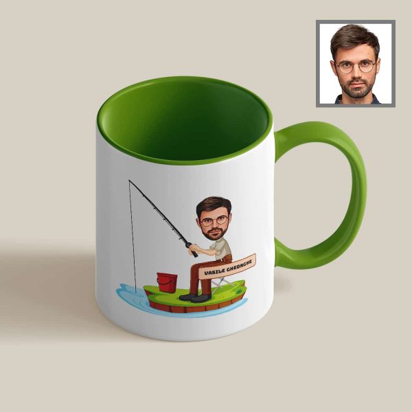Cană personalizată cu toartă și interior color poză și nume - Meserii - imagine 3