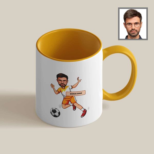 Cană personalizată cu toartă și interior color poză și nume - Meserii - imagine 2