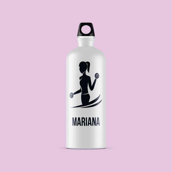 Bidon sport personalizat cu nume - Fitness