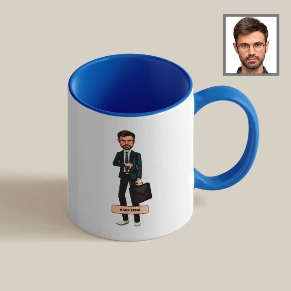 Cană personalizată cu toartă și interior color poză și nume - Meserii - imagine 6