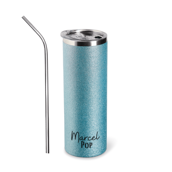 Sticlă personalizata cu pai, 600 ml - Nume
