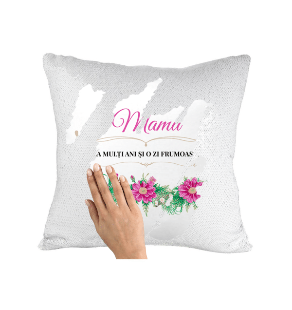 Pernă personalizată cu mesaj - Mama - imagine 2