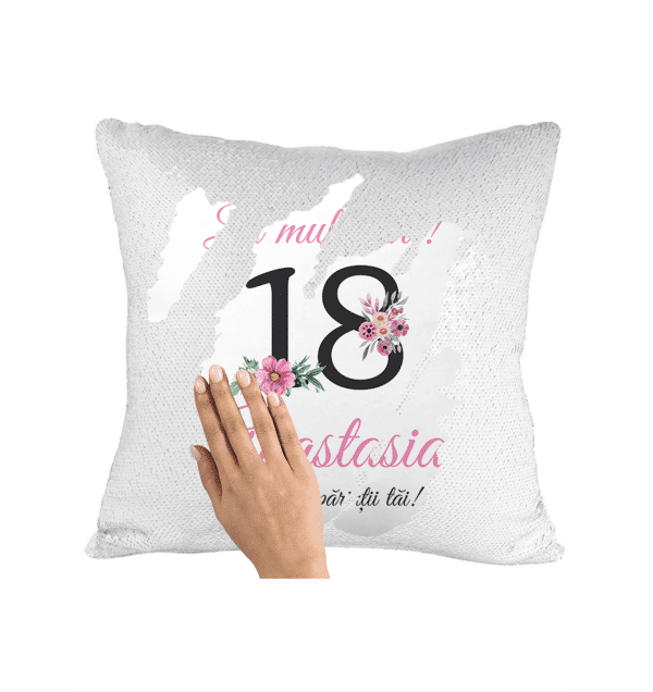 Pernă personalizată cu nume - Majorat - imagine 2