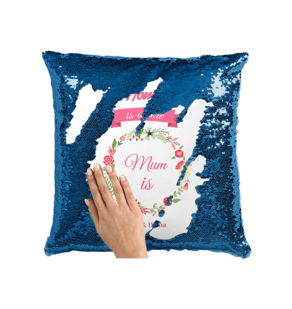 Pernă personalizată cu două nume - Mum - imagine 3