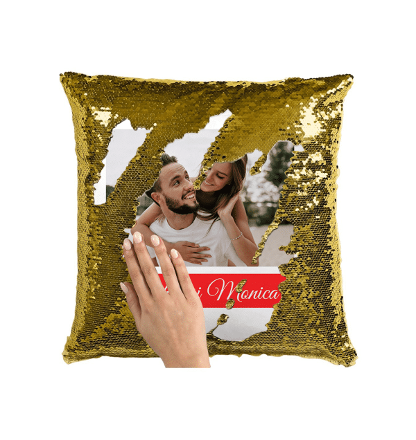 Pernă personalizată cu două nume și poză - Iubit/ă - imagine 5