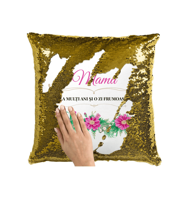 Pernă personalizată cu mesaj - Mama - imagine 7