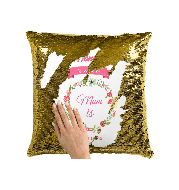 Pernă personalizată cu două nume - Mum - imagine 5